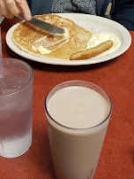 Chocolate Milk and a Light Eater Pancake Breakfast